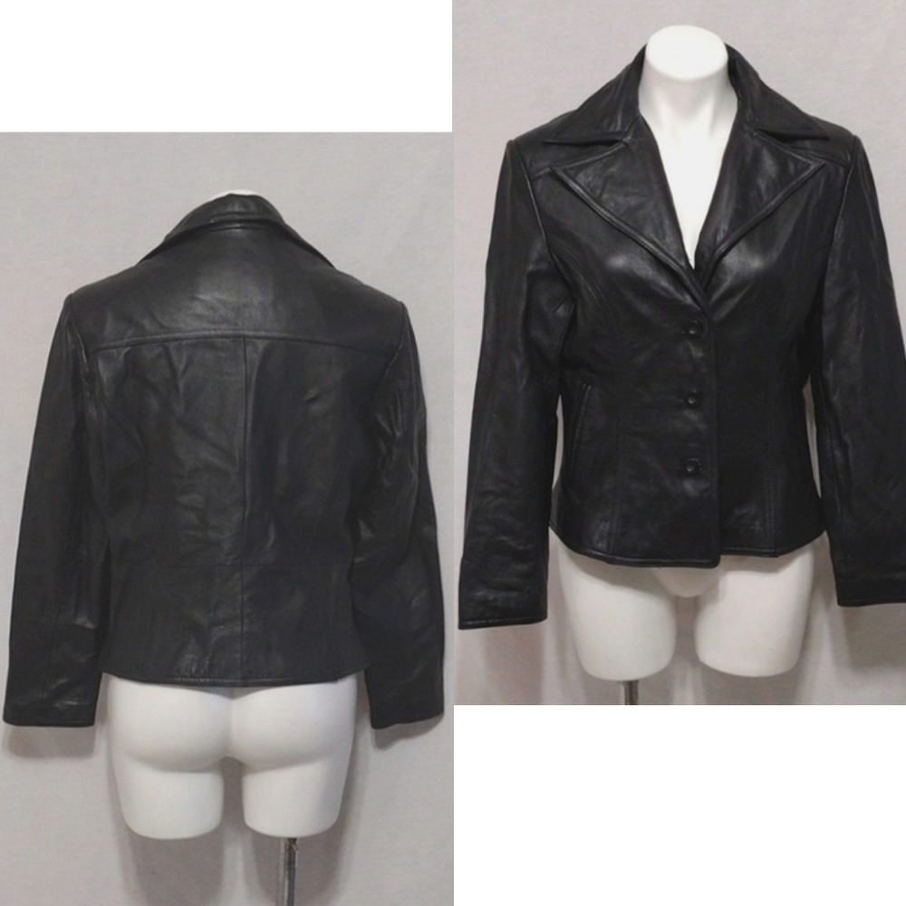 Vintage Wilsons Leather Women’s Moto Jacket Large Classic Biker Chic